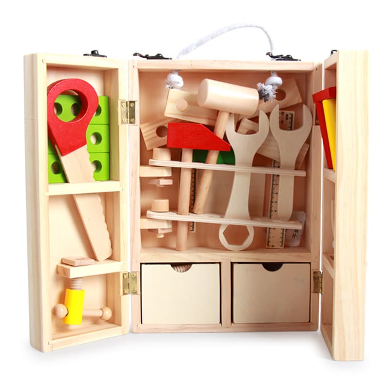 Jouet bricolage : Caisse a outils jouet - Jouets montessori