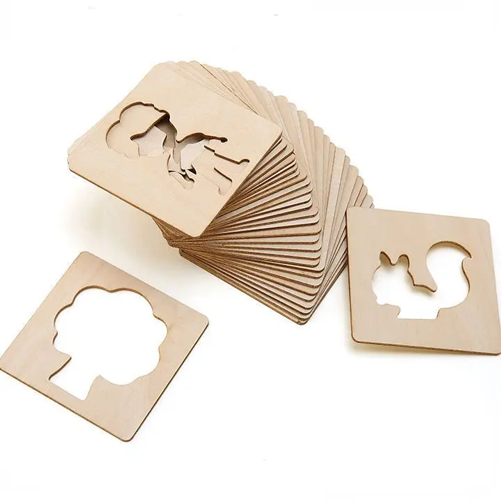 puzzle en bois avec lettres et motifs lion, Bébé - Apprendre